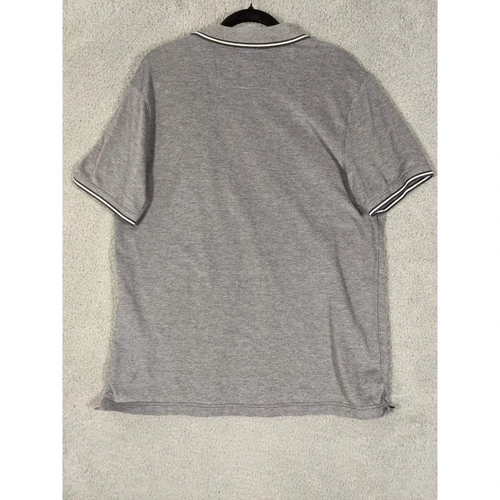 Banana Republic Mad Men Collection Polo Shirt Mens XL Gray Cotton Discontinued